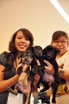 Kaylle, Thinkebell and Gingabell at Tropicana Mall adoption drive