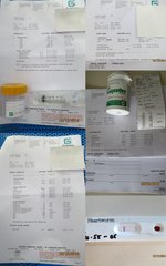 Full blood and urine tests at a total cost of RM345.