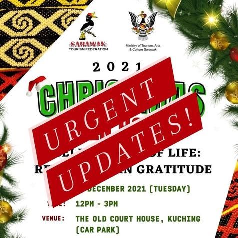 Dear All, In Compliance With The Latest Covid-19 Sop By Smdc And Unifor, We Regret To Inform That We Will Not Proceed With Our Christmas Open House, Which Was Slated To Be On December 21, 12 Pm-3 Pm At The Old Court House, Kuching. 

ðŸ“¢  However, R