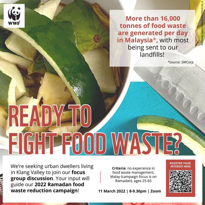 Support Wwf-Malaysia In A Food Waste Reduction Cam..