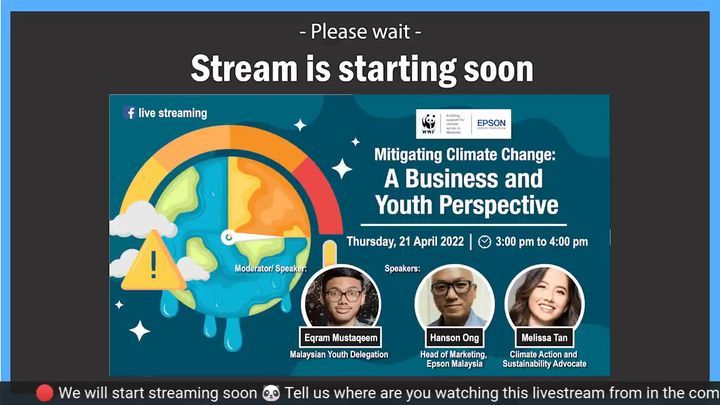 [Fb Live] Mitigating Climate Change: A Business And Youth Perspective