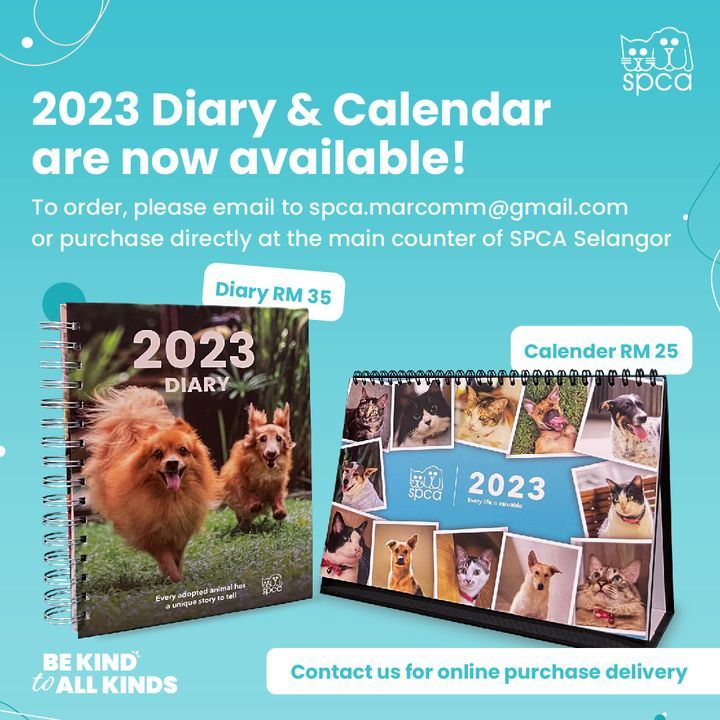 Spca Selangors 2023 Diary Calendar Are Now Availab.. SPCA Selangor