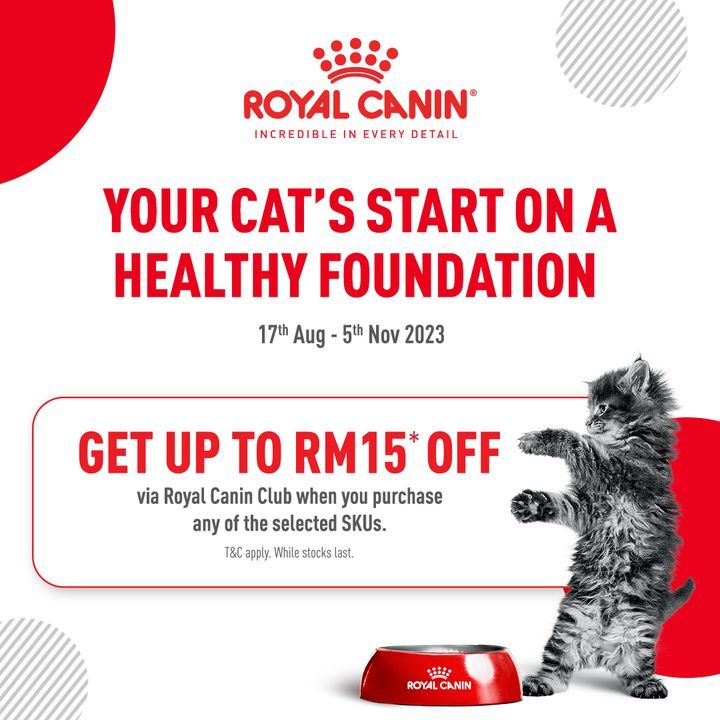 Enjoy Rm15 Off Royal Canin Food. Elevate Your Belo..