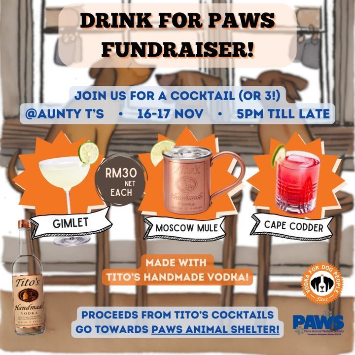 Drink For Paws Fundraiser Proudly Sponsored By Vod..