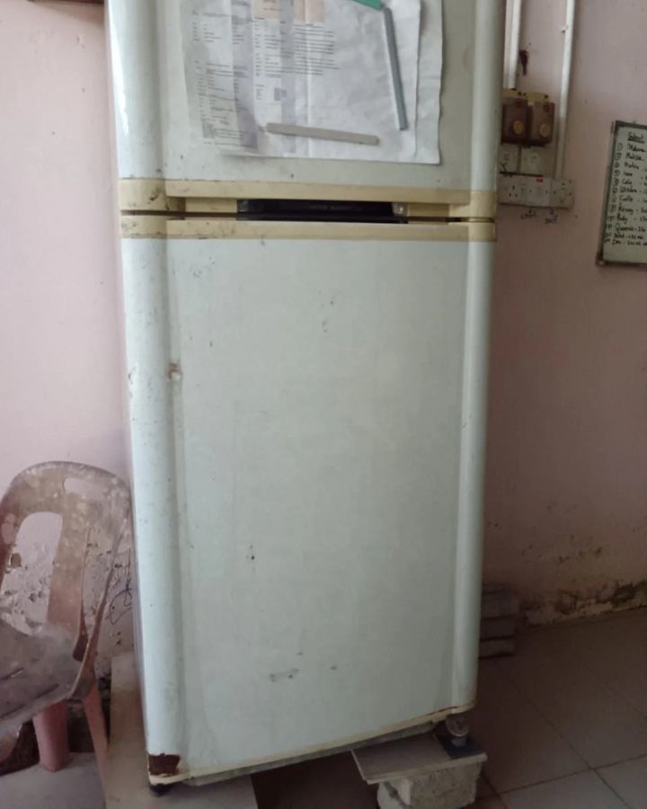 This Old Old Refrigerator Is The Main Store Of For..