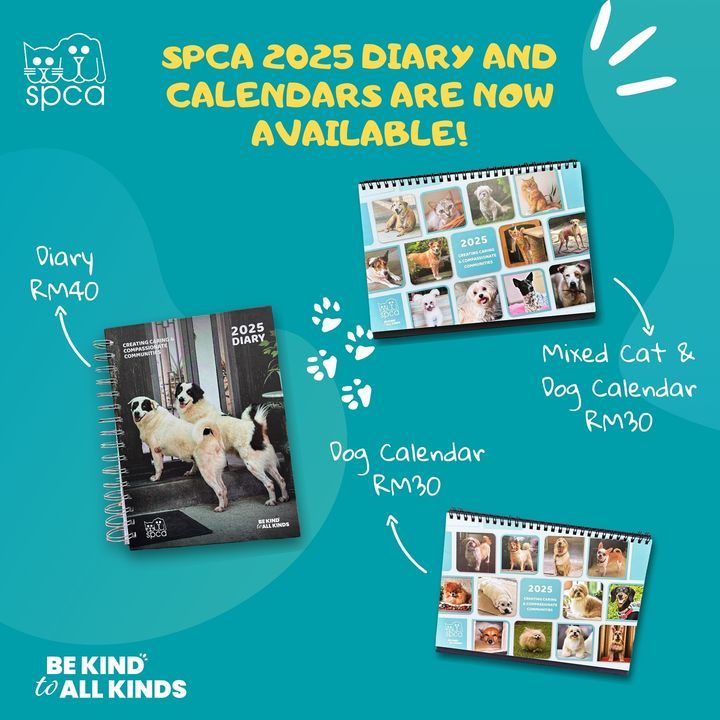 Our Spca 2025 Calendar And Diary Are Here. Choose ..