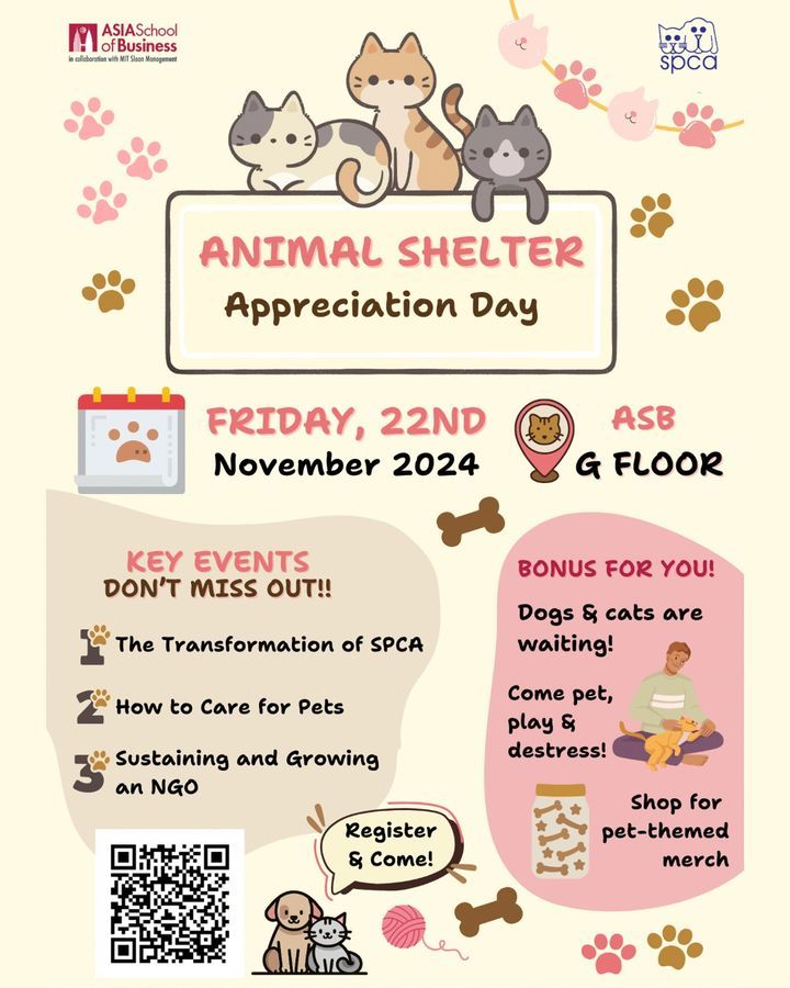 Animal Shelter Appreciation Day Asia School Of Bus..