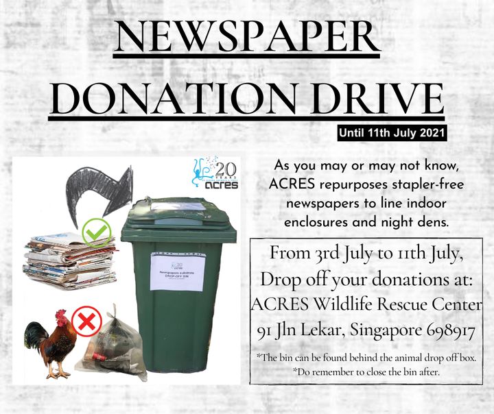 Calling For Newspaper Donations. Until 11th July 2..