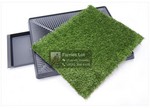 a set of Pet Potty (Grass Mat, Grid Tray and Removable Waste Tray)