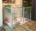 M Size, 6-Panel Metal Pet Fence Playpen (New)  - 