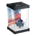 Guppy Betta Tower Aquarium - 1.25 L (BLACK)  - 