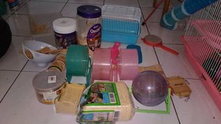 Hamster Cage And Toys Accessories - 