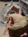 Sophie loves Barbie dolls :P